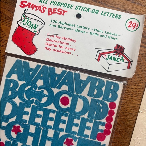 Vintage Blue Alphabet Stick-On Letters - Picture 3 of 8